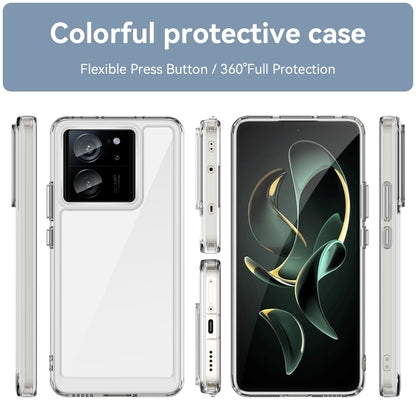 For Xiaomi Redmi K60 Ultra Colorful Series Acrylic Hybrid TPU Phone Case(Transparent) - Redmi K60 Ultra Cases by PMC Jewellery | Online Shopping South Africa | PMC Jewellery | Buy Now Pay Later Mobicred