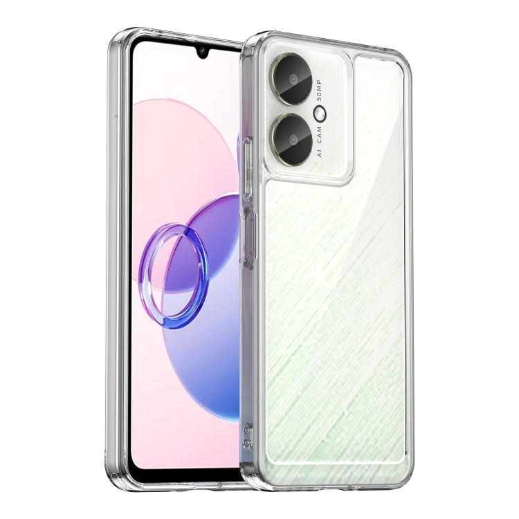 For Xiaomi Poco C65 Colorful Series Acrylic Hybrid TPU Phone Case(Transparent) - Xiaomi Cases by PMC Jewellery | Online Shopping South Africa | PMC Jewellery | Buy Now Pay Later Mobicred