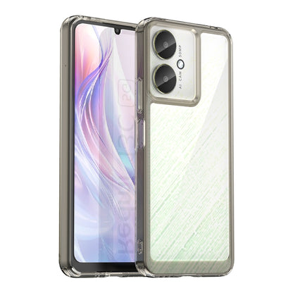 For Xiaomi Poco M6 Colorful Series Acrylic Hybrid TPU Phone Case(Transparent Grey) - Xiaomi Cases by PMC Jewellery | Online Shopping South Africa | PMC Jewellery | Buy Now Pay Later Mobicred