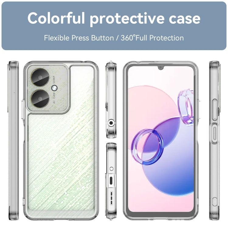 For Xiaomi Redmi 13C 5G Colorful Series Acrylic Hybrid TPU Phone Case(Transparent) - 13C Cases by PMC Jewellery | Online Shopping South Africa | PMC Jewellery | Buy Now Pay Later Mobicred