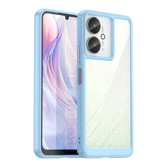 For Xiaomi Redmi 13C 5G Colorful Series Acrylic Hybrid TPU Phone Case(Blue) - 13C Cases by PMC Jewellery | Online Shopping South Africa | PMC Jewellery | Buy Now Pay Later Mobicred