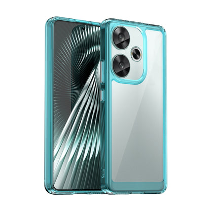 For Xiaomi Redmi Turbo 3 Colorful Series Acrylic Hybrid TPU Phone Case(Transparent Blue) - Xiaomi Cases by PMC Jewellery | Online Shopping South Africa | PMC Jewellery | Buy Now Pay Later Mobicred