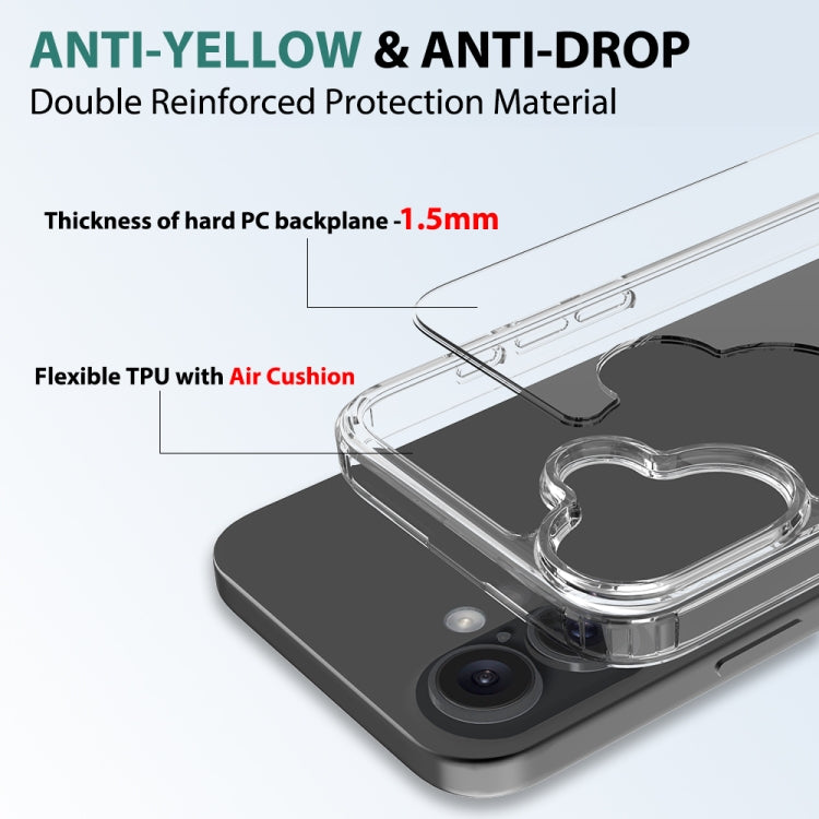 For iPhone 16 Plus Scratchproof Acrylic TPU Phone Case(Transparent) - iPhone 16 Plus Cases by PMC TechLife | Online Shopping South Africa | PMC TechLife | Buy Now Pay Later Mobicred
