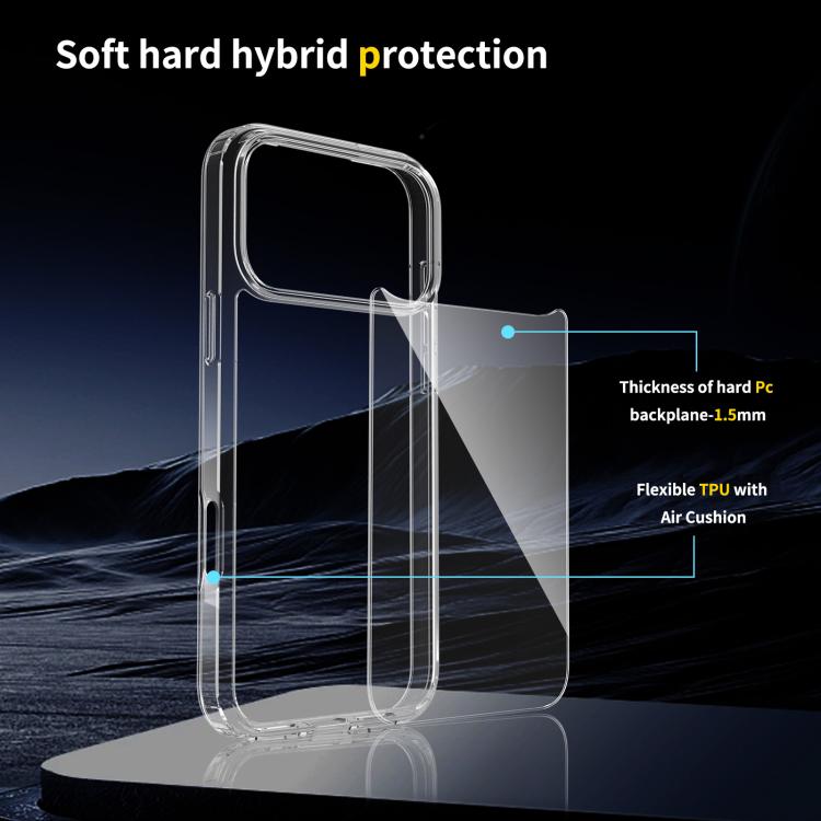 For iPhone 17 Pro Max Scratchproof Acrylic TPU Phone Case(Transparent) - free shipping - PMc TechLife - Order now!