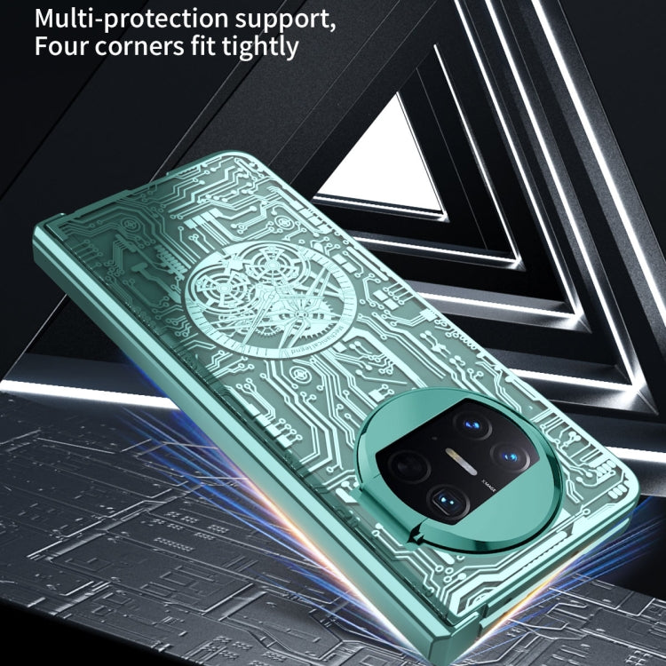 For Huawei Mate X3 Mechanical Legend Integrated Electroplating All-inclusive Phone Case(Purple) - Huawei Cases by PMC TechLife | Online Shopping South Africa | PMC TechLife | Buy Now Pay Later Mobicred