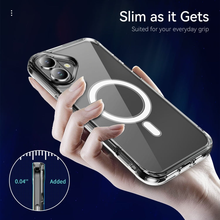 For iPhone 16 MagSafe Clear Acrylic PC +TPU Phone Case(Transparent) - iPhone 16 Cases by PMC TechLife | Online Shopping South Africa | PMC TechLife | Buy Now Pay Later Mobicred