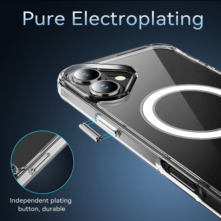 For iPhone 16 MagSafe Clear Acrylic PC +TPU Phone Case(Transparent) - iPhone 16 Cases by PMC TechLife | Online Shopping South Africa | PMC TechLife | Buy Now Pay Later Mobicred
