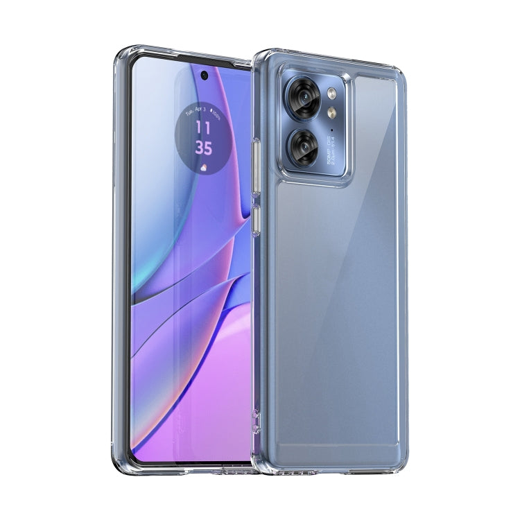 For Motorola Edge 2023 Global Colorful Series Acrylic Hybrid TPU Phone Case(Transparent) - Motorola Cases by PMC TechLife | Online Shopping South Africa | PMC TechLife | Buy Now Pay Later Mobicred