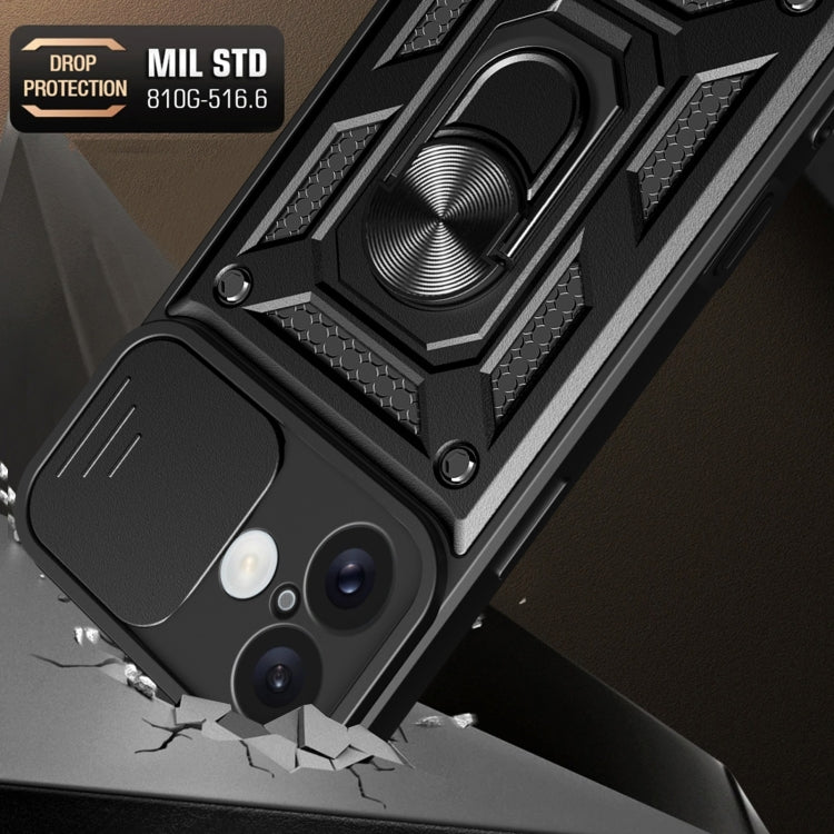 For iPhone 16 Sliding Camera Cover Design TPU+PC Phone Case(Silver) - iPhone 16 Cases by PMC TechLife | Online Shopping South Africa | PMC TechLife | Buy Now Pay Later Mobicred