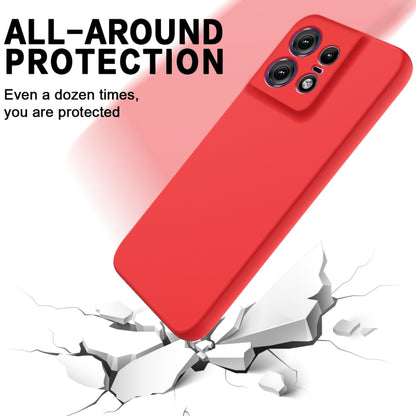 For Motorola Edge 50 Pro Pure Color Liquid Silicone Shockproof Phone Case(Red) - Motorola Cases by PMC Jewellery | Online Shopping South Africa | PMC Jewellery