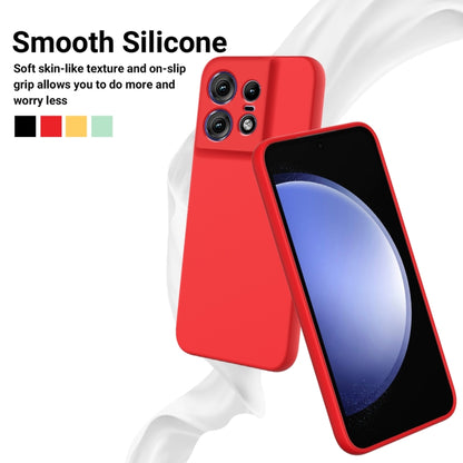 For Motorola Edge 50 Pro Pure Color Liquid Silicone Shockproof Phone Case(Red) - Motorola Cases by PMC Jewellery | Online Shopping South Africa | PMC Jewellery