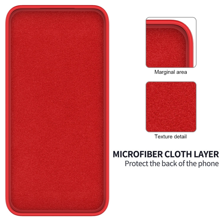 For Motorola Edge 50 Pro Pure Color Liquid Silicone Shockproof Phone Case(Red) - Motorola Cases by PMC Jewellery | Online Shopping South Africa | PMC Jewellery