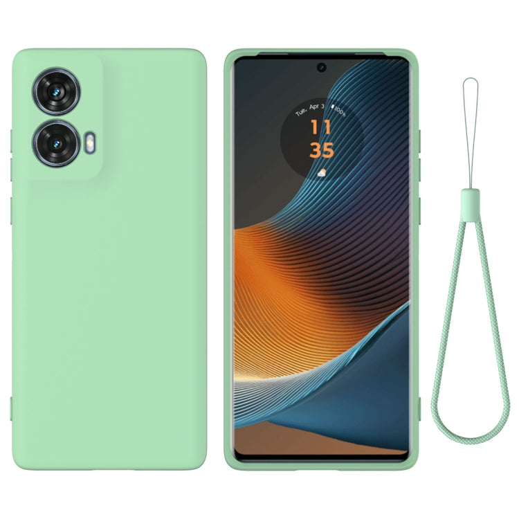 For Motorola Moto G85 Solid Color Liquid Silicone Dropproof Full Coverage Phone Case(Green) - free shipping - PMC TechLife - Order now!