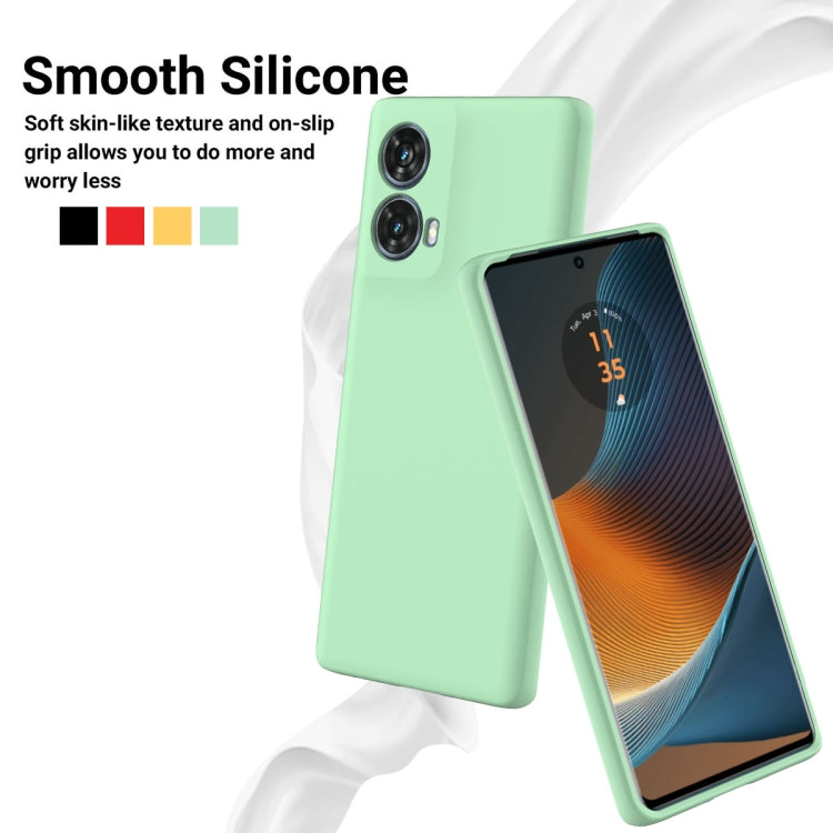 For Motorola Moto G85 Solid Color Liquid Silicone Dropproof Full Coverage Phone Case(Green) - free shipping - PMC TechLife - Order now!