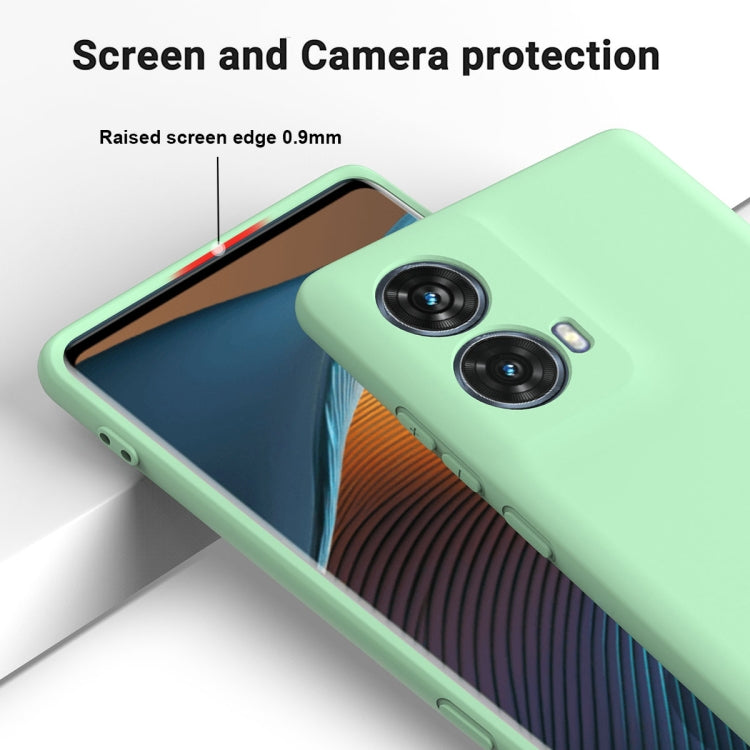 For Motorola Moto G85 Solid Color Liquid Silicone Dropproof Full Coverage Phone Case(Green) - free shipping - PMC TechLife - Order now!