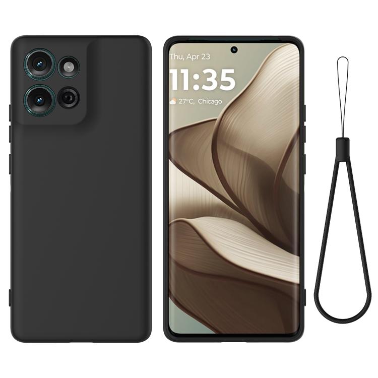 For Motorola Moto G Play 2025 Solid Color Liquid Silicone Dropproof Full Coverage Phone Case(Black) - free shipping - PMC TechLife - Order now!