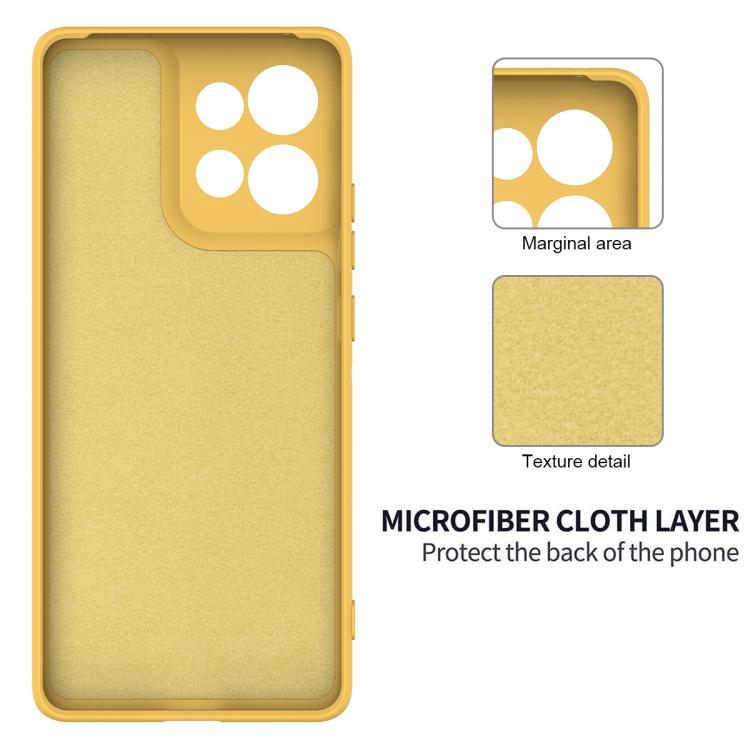 For Motorola Moto G Play 2025 Solid Color Liquid Silicone Dropproof Full Coverage Phone Case(Yellow) - free shipping - PMC TechLife - Order now!