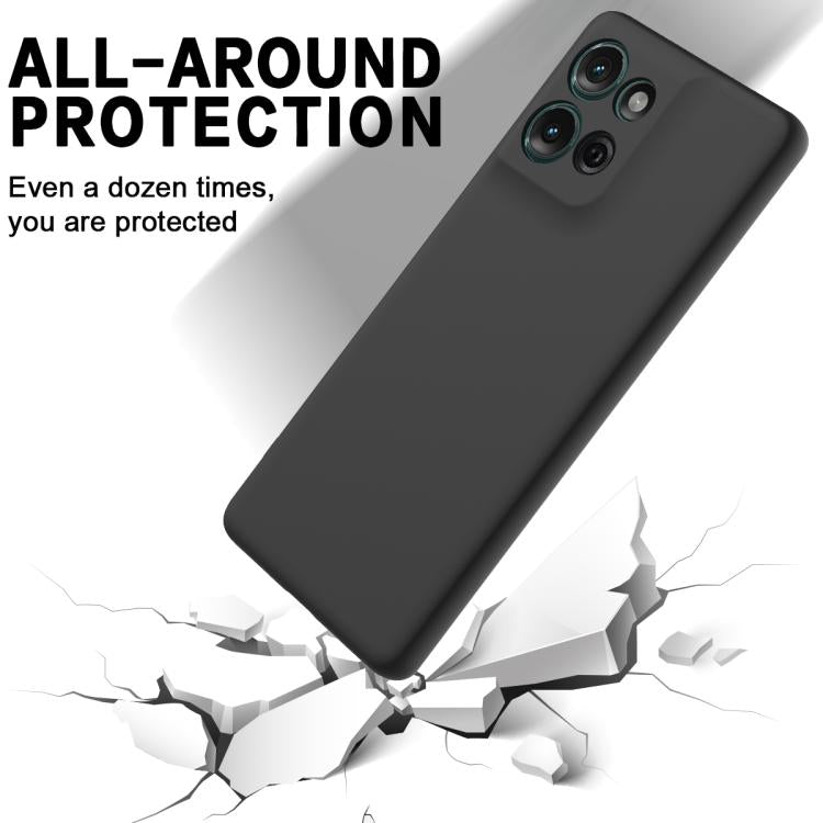 For Motorola Moto G 2025 Solid Color Liquid Silicone Dropproof Full Coverage Phone Case(Black) - free shipping - PMC TechLife - Order now!