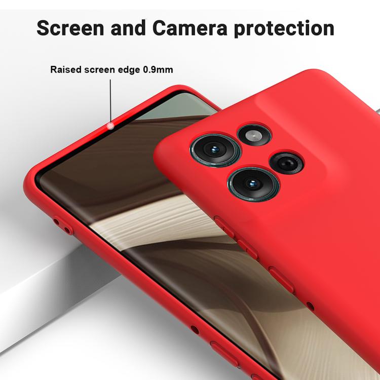 For Motorola Moto G 2025 Solid Color Liquid Silicone Dropproof Full Coverage Phone Case(Red) - free shipping - PMC TechLife - Order now!