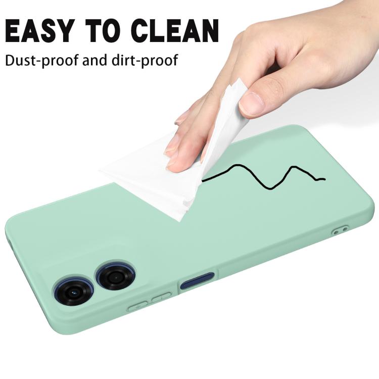 For Motorola Moto G04S 4G / E14 4G Solid Color Liquid Silicone Dropproof Full Coverage Phone Case(Green) - free shipping - PMC TechLife - Order now!