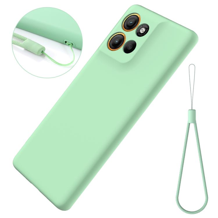For Motorola Moto G56 5G Solid Color Liquid Silicone Dropproof Full Coverage Phone Case(Green) - free shipping - PMC TechLife - Order now!