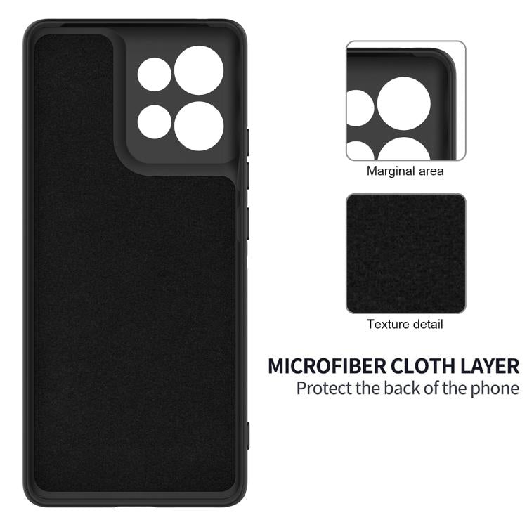 For Motorola Moto G86 5G Solid Color Liquid Silicone Dropproof Full Coverage Phone Case(Black) - free shipping - PMC TechLife - Order now!