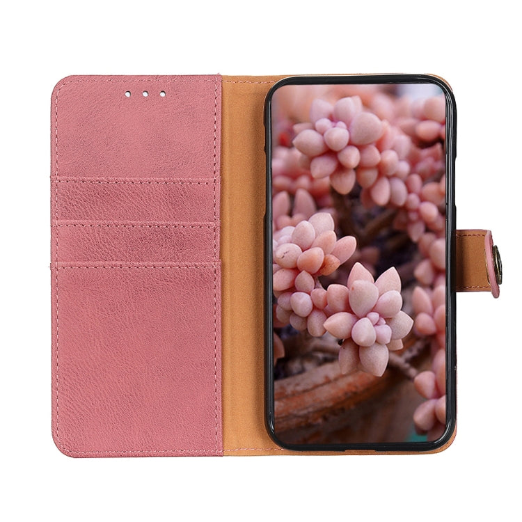 For OPPO Find X7 KHAZNEH Cowhide Texture Flip Leather Phone Case(Pink) - Find X7 Cases by PMC TechLife | Online Shopping South Africa | PMC TechLife | Buy Now Pay Later Mobicred
