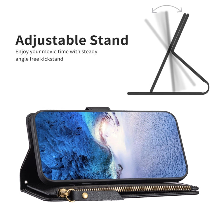 For Xiaomi Redmi Note 10 Pro 9 Card Slots Zipper Wallet Leather Flip Phone Case(Black) - Xiaomi Cases by PMC TechLife | Online Shopping South Africa | PMC TechLife | Buy Now Pay Later Mobicred