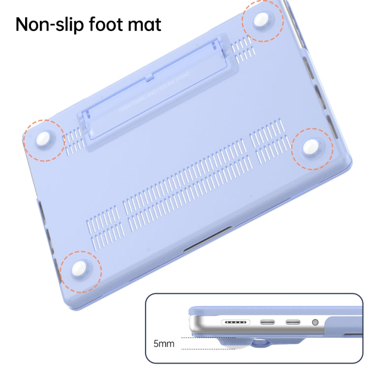 For Macbook Pro 14 A2918/A2992/A2779 Frosted Translucent Laptop Protective Case(Black) - MacBook Pro Cases by PMC TechLife | Online Shopping South Africa | PMC TechLife | Buy Now Pay Later Mobicred