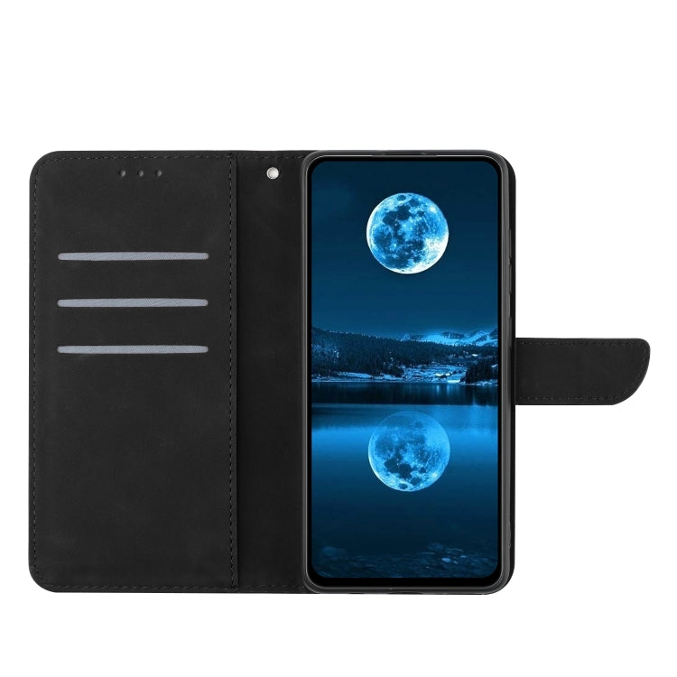 For iPhone 16 Pro Stitching Embossed Leather Phone Case(Black) - iPhone 16 Pro Cases by PMC TechLife | Online Shopping South Africa | PMC TechLife | Buy Now Pay Later Mobicred