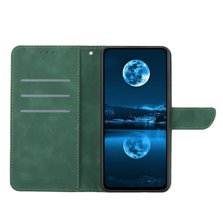 For iPhone 16 Stitching Embossed Leather Phone Case(Green) - iPhone 16 Cases by PMC Jewellery | Online Shopping South Africa | PMC Jewellery | Buy Now Pay Later Mobicred