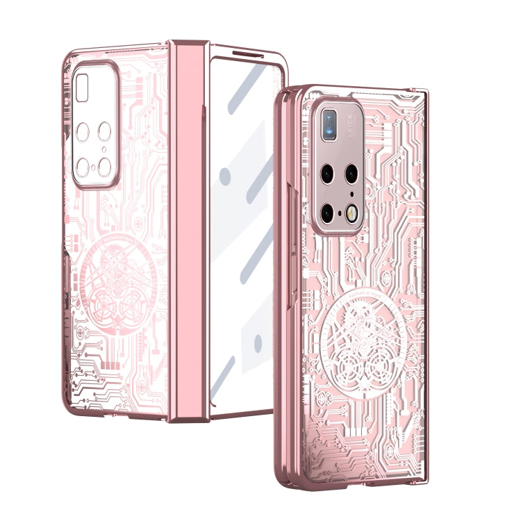 For Huawei Mate X2 Mechanical Legend Integrated Electroplating All-inclusive Phone Case(Rose Gold) - Huawei Cases by PMC TechLife | Online Shopping South Africa | PMC TechLife | Buy Now Pay Later Mobicred