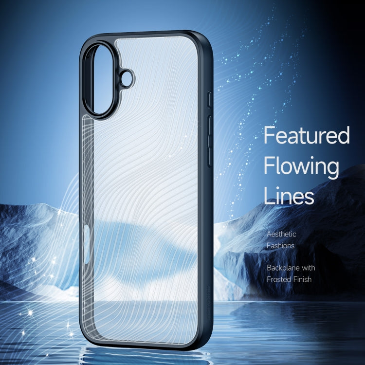 For iPhone 16 DUX DUCIS Aimo Series  Frosted Feel Phone Case(Black) - iPhone 16 Cases by DUX DUCIS | Online Shopping South Africa | PMC Jewellery | Buy Now Pay Later Mobicred