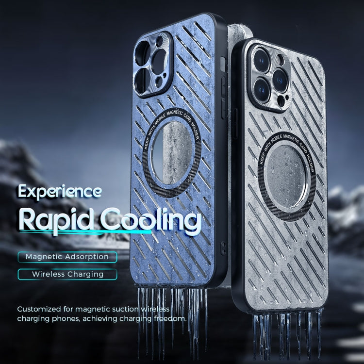 For iPhone 13 Pro Max R-JUST RJ57 CD Pattern MagSafe Cooling Phone Case(Silver) - iPhone 13 Pro Max Cases by R-JUST | Online Shopping South Africa | PMC TechLife | Buy Now Pay Later Mobicred