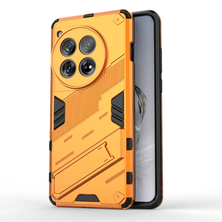 For OnePlus 12 5G Punk Armor 2 in 1 PC + TPU Phone Case with Holder(Orange) - OnePlus Cases by PMC Jewellery | Online Shopping South Africa | PMC Jewellery