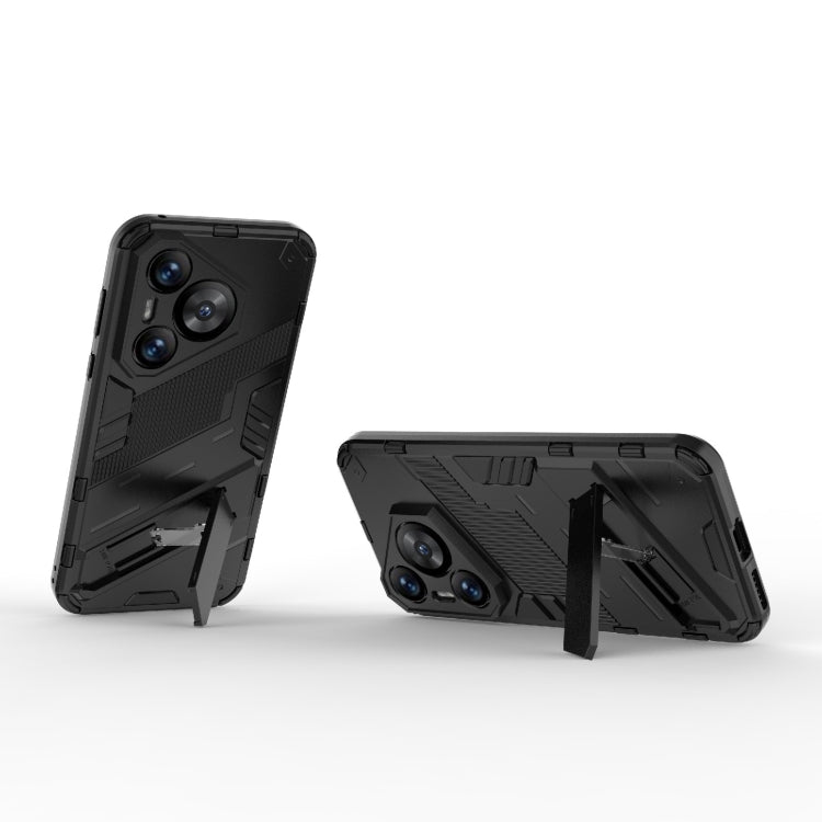For Huawei Pura 70 Punk Armor 2 in 1 PC + TPU Phone Case with Holder(Black) - Huawei Cases by PMC TechLife | Online Shopping South Africa | PMC TechLife | Buy Now Pay Later Mobicred