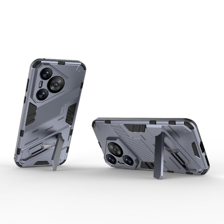 For Huawei Pura 70 Punk Armor 2 in 1 PC + TPU Phone Case with Holder(Grey) - Huawei Cases by PMC TechLife | Online Shopping South Africa | PMC TechLife | Buy Now Pay Later Mobicred