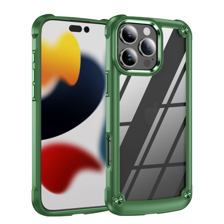 For iPhone 16 Pro TPU + PC Lens Protection Phone Case(Green) - iPhone 16 Pro Cases by PMC TechLife | Online Shopping South Africa | PMC TechLife | Buy Now Pay Later Mobicred