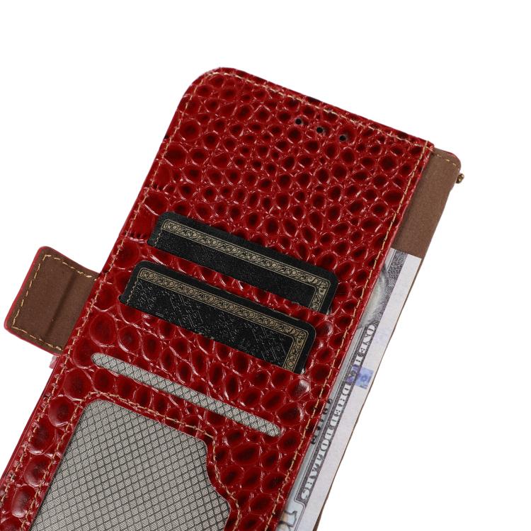 For iPhone 17 Air Crocodile Top Layer Cowhide Leather Phone Case(Red) - free shipping - PMc TechLife - Order now!