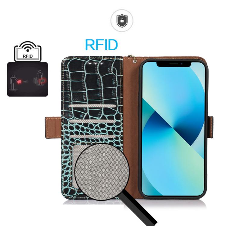 For iPhone 17 Air Crocodile Top Layer Cowhide Leather Phone Case(Green) - free shipping - PMc TechLife - Order now!