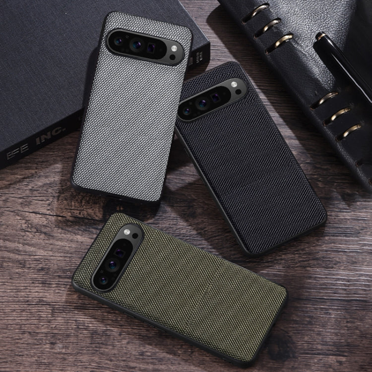For Google Pixel 9 Nylon Cloth Texture Shockproof PC+TPU Phone Case(Black) - Google Cases by PMC TechLife | Online Shopping South Africa | PMC TechLife | Buy Now Pay Later Mobicred