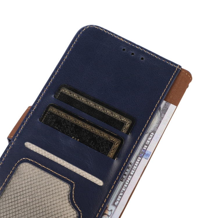 For iPhone 16 Pro Crazy Horse Top Layer Cowhide Leather Phone Case(Blue) - free shipping - PMC TechLife - Order now!