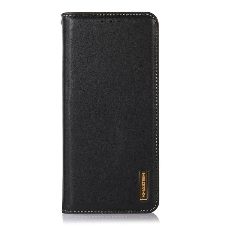 For iPhone 17 Pro Max KHAZNEH Nappa Top Layer Cowhide Leather Phone Case(Black) - free shipping - PMc TechLife - Order now!