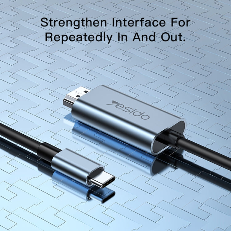 Yesido HM10 USB-C / Type-C to HDMI HD Adapter Cable, Length:2m - free shipping - PMC Jewellery - Order now!