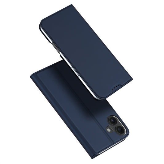 For iPhone 16 Plus DUX DUCIS Skin Pro Series Flip Leather Phone Case(Blue) - iPhone 16 Plus Cases by DUX DUCIS | Online Shopping South Africa | PMC Jewellery | Buy Now Pay Later Mobicred