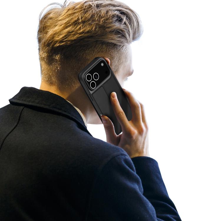 For iPhone 17 Pro Max DUX DUCIS Skin Pro Series Flip Leather Phone Case(Black) - iPhone 17 Pro Max Cases by DUX DUCIS | Online Shopping South Africa | PMC TechLife | Buy Now Pay Later Mobicred