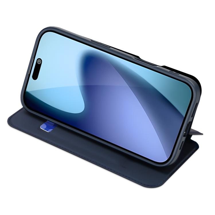 For iPhone 17 DUX DUCIS Skin Pro Series Flip Leather Phone Case(Blue) - iPhone 17 Cases by DUX DUCIS | Online Shopping South Africa | PMC TechLife | Buy Now Pay Later Mobicred