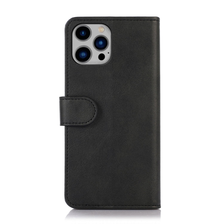 For iPhone 16 Pro Cow Texture Leather Phone Case(Black) - iPhone 16 Pro Cases by PMC TechLife | Online Shopping South Africa | PMC TechLife | Buy Now Pay Later Mobicred