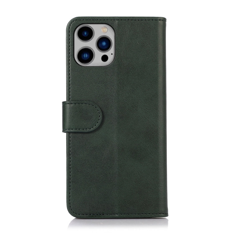 For iPhone 16 Pro Cow Texture Leather Phone Case(Green) - iPhone 16 Pro Cases by PMC TechLife | Online Shopping South Africa | PMC TechLife | Buy Now Pay Later Mobicred