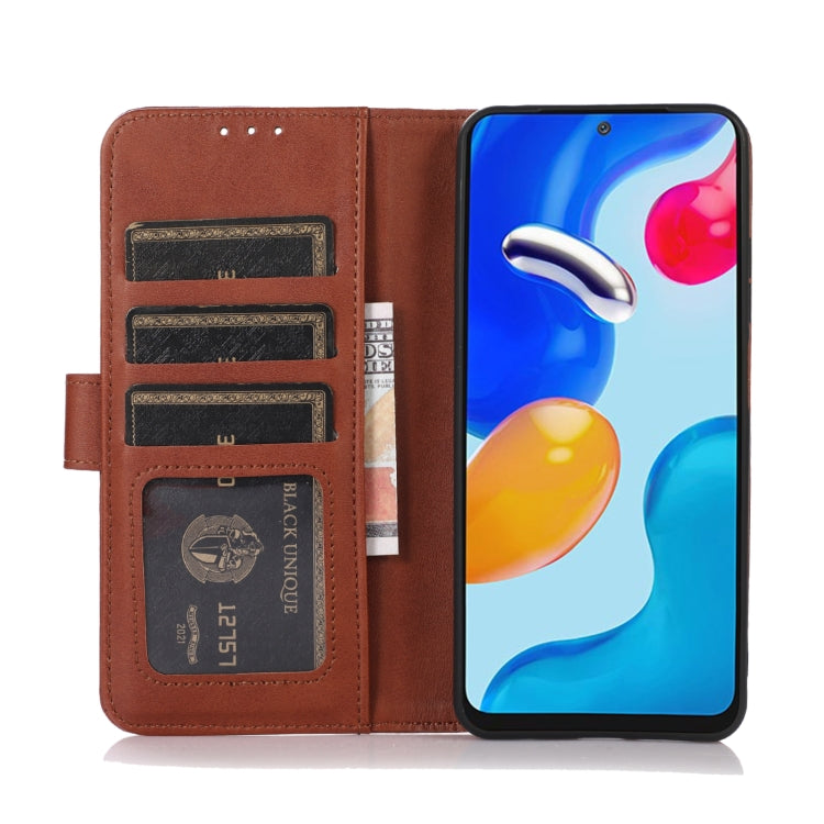 For iPhone 16 Plus Cow Texture Leather Phone Case(Brown) - iPhone 16 Plus Cases by PMC Jewellery | Online Shopping South Africa | PMC Jewellery | Buy Now Pay Later Mobicred